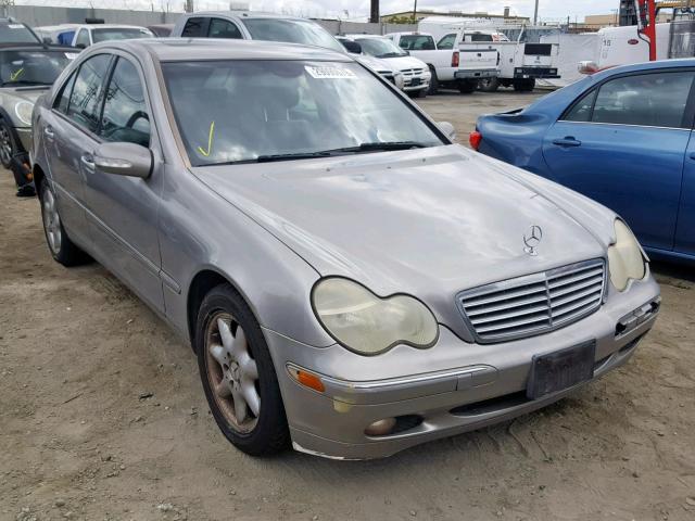 WDBRF61J74F552273 - 2004 MERCEDES-BENZ C 240 GRAY photo 1