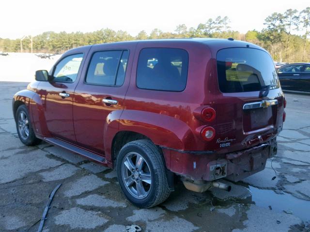 3GNCA23B09S533448 - 2009 CHEVROLET HHR LT MAROON photo 3