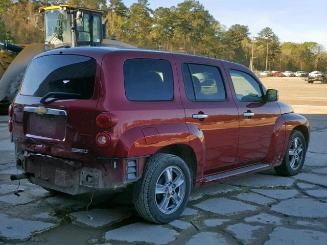 3GNCA23B09S533448 - 2009 CHEVROLET HHR LT MAROON photo 4