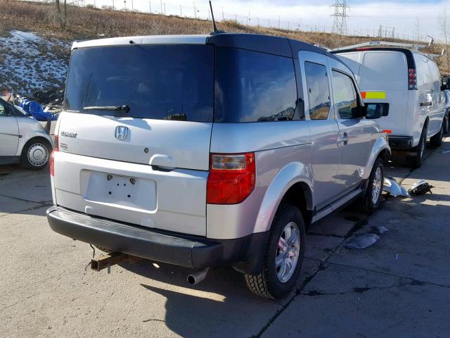 5J6YH28756L007052 - 2006 HONDA ELEMENT EX SILVER photo 4