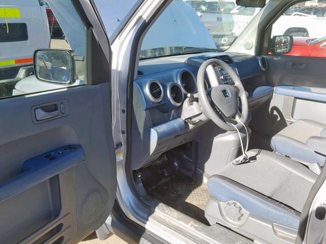 5J6YH28756L007052 - 2006 HONDA ELEMENT EX SILVER photo 9