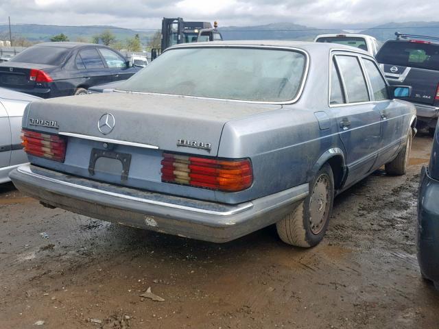 WDBCB25D9HA346728 - 1987 MERCEDES-BENZ 300 SDL BLUE photo 4