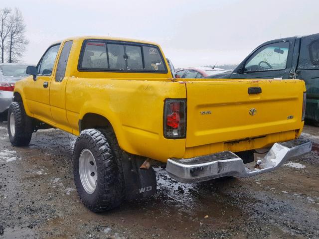 JT4VN13G1M5056754 - 1991 TOYOTA PICKUP 1/2 YELLOW photo 3