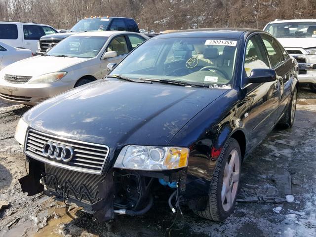 WAULT64B54N047825 - 2004 AUDI A6 3.0 QUA BLACK photo 2