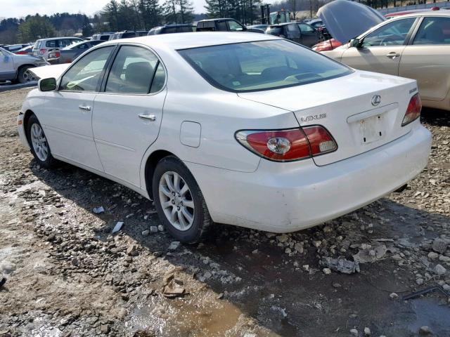 JTHBF30G920050368 - 2002 LEXUS ES 300 WHITE photo 3