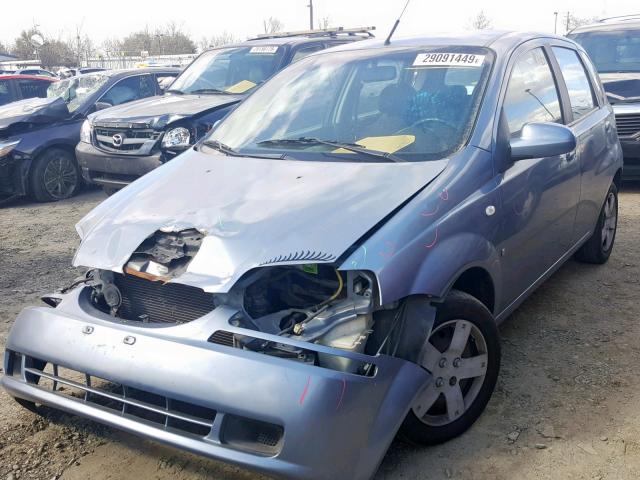 KL1TD66697B703151 - 2007 CHEVROLET AVEO BASE Көк фото 2