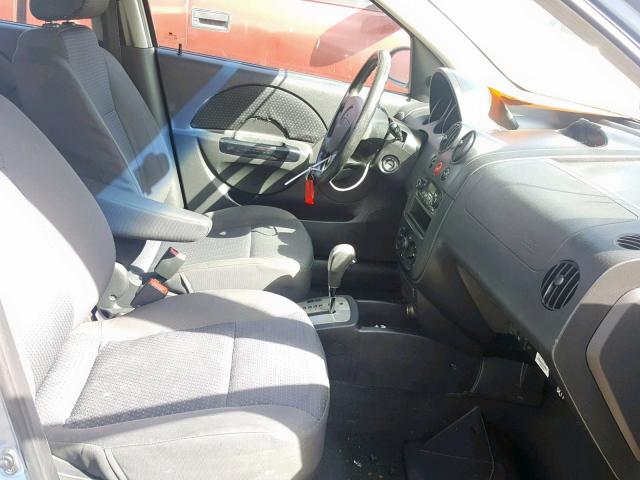 KL1TD66697B703151 - 2007 CHEVROLET AVEO BASE Көк фото 5