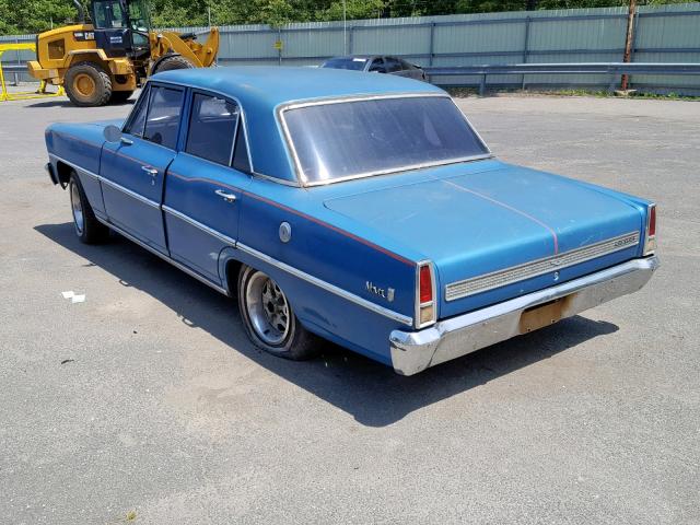 115697W182538 - 1967 CHEVROLET NOVA BLUE photo 3