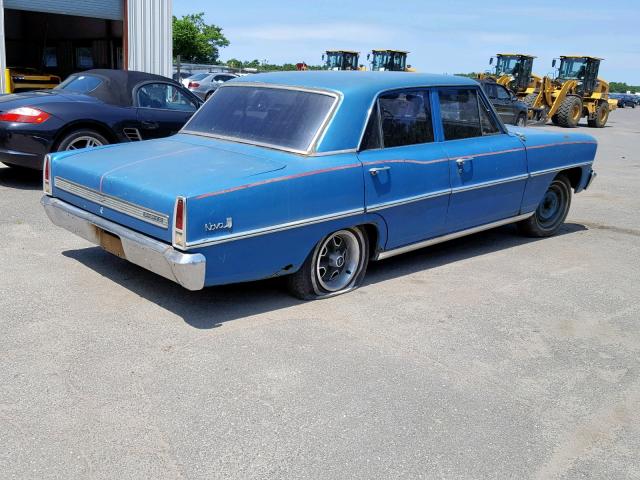 115697W182538 - 1967 CHEVROLET NOVA BLUE photo 4