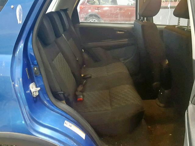 JS2YB413575108159 - 2007 SUZUKI SX4 BLUE photo 6