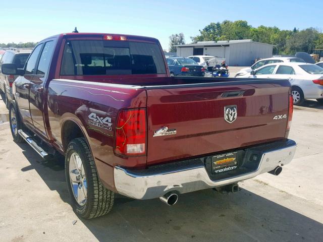 1C6RR7GT5JS159633 - 2018 RAM 1500 SLT BURGUNDY photo 3