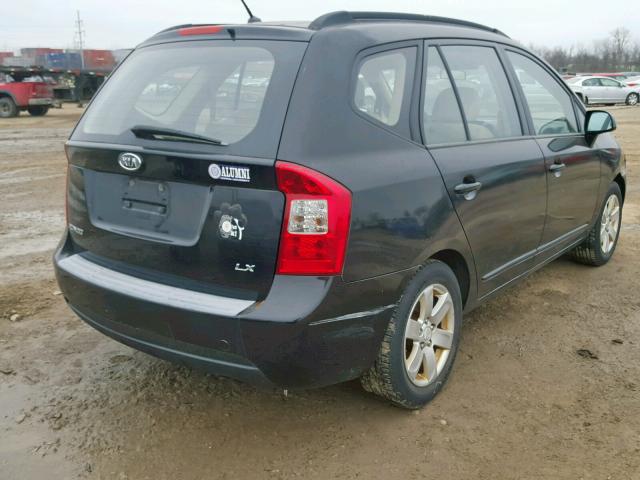 KNAFG525987184186 - 2008 KIA RONDO BASE BLACK photo 4