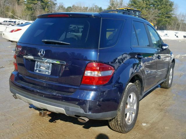 4JGBB86EX6A053386 - 2006 MERCEDES-BENZ ML 350 BLUE photo 4