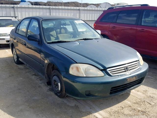 2HGEJ6613XH515166 - 1999 HONDA CIVIC BASE GREEN photo 1