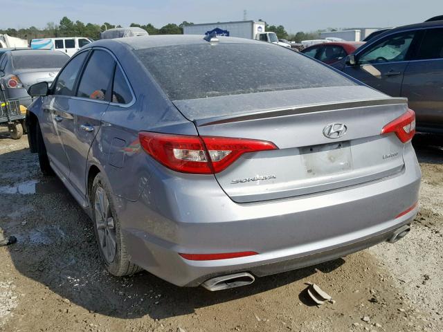 5NPE34AF0GH305597 - 2016 HYUNDAI SONATA SPO SILVER photo 3