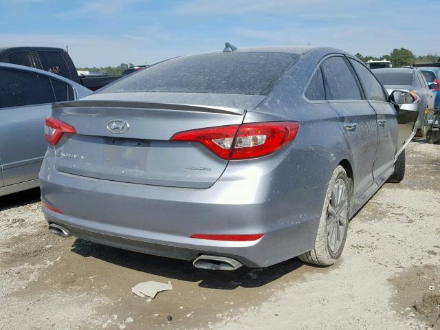 5NPE34AF0GH305597 - 2016 HYUNDAI SONATA SPO SILVER photo 4