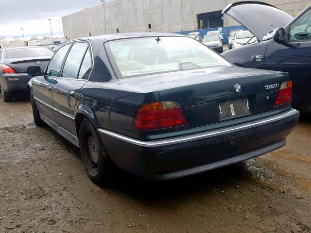 WBAGF6328SDH00521 - 1995 BMW 740 I AUTO GREEN photo 3