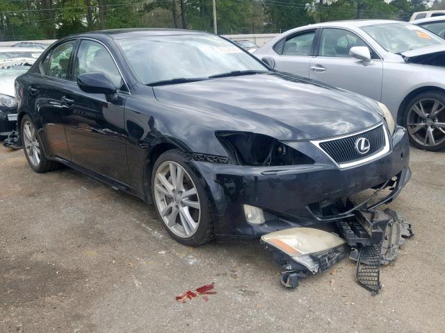 JTHBE262865007111 - 2006 LEXUS IS 350 BLACK photo 1