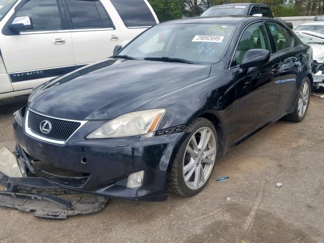 JTHBE262865007111 - 2006 LEXUS IS 350 BLACK photo 2