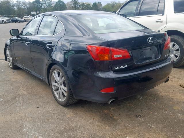 JTHBE262865007111 - 2006 LEXUS IS 350 BLACK photo 3