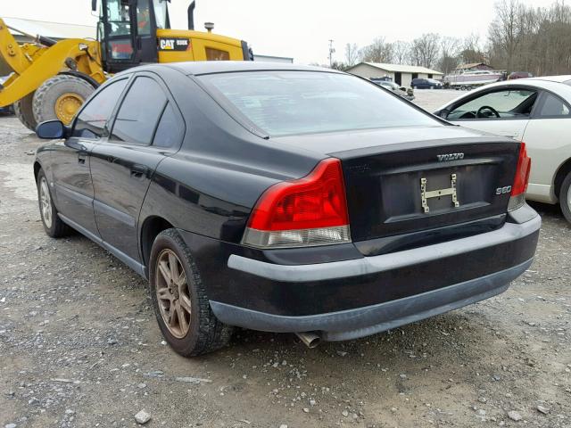 YV1RS61R922117045 - 2002 VOLVO S60 BLACK photo 3