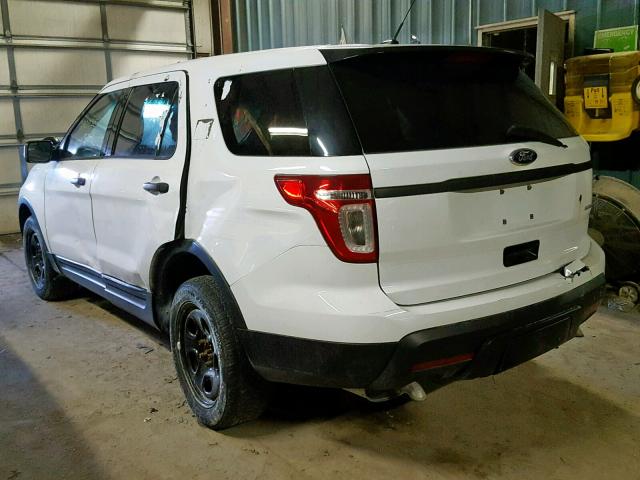 1FM5K8AR3DGA88904 - 2013 FORD EXPLORER P WHITE photo 3