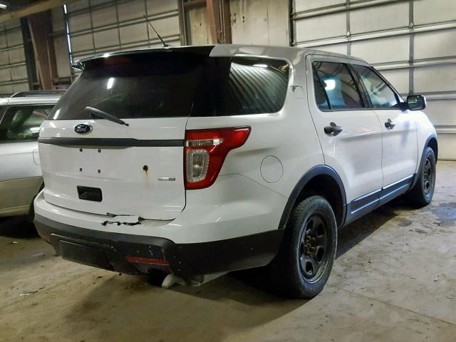 1FM5K8AR3DGA88904 - 2013 FORD EXPLORER P WHITE photo 4