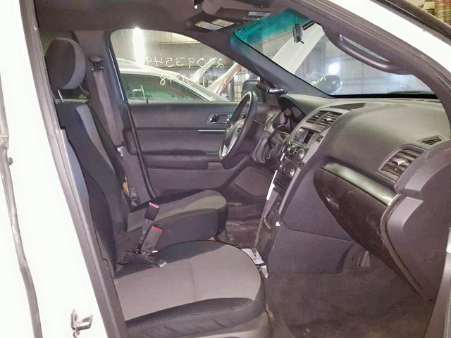 1FM5K8AR3DGA88904 - 2013 FORD EXPLORER P WHITE photo 5