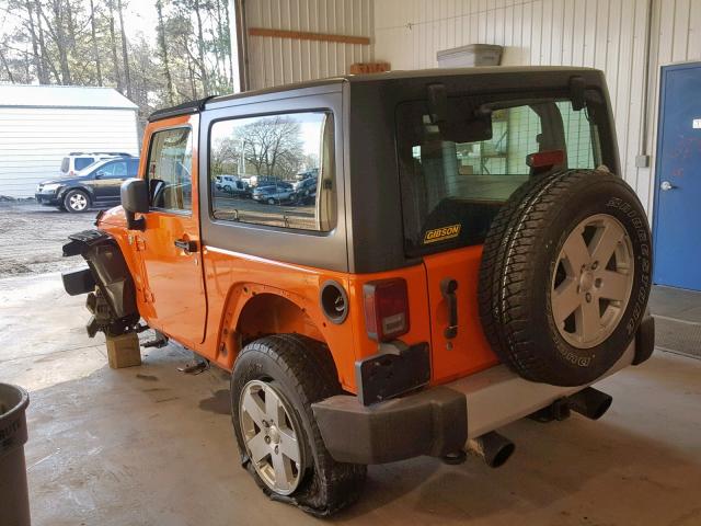 1C4AJWBG7CL223248 - 2012 JEEP WRANGLER S ORANGE photo 3