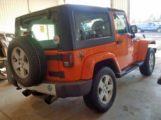 1C4AJWBG7CL223248 - 2012 JEEP WRANGLER S ORANGE photo 4