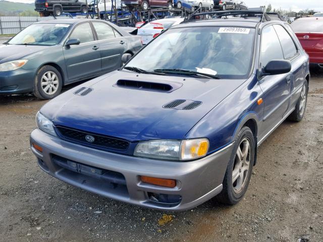 JF1GF4859VG8135699 - 1997 SUBARU IMPREZA OU BLUE photo 2