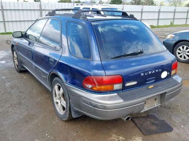 JF1GF4859VG8135699 - 1997 SUBARU IMPREZA OU BLUE photo 3