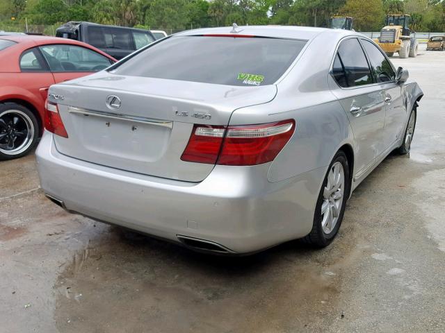 JTHBL46F475022470 - 2007 LEXUS LS 460 SILVER photo 4