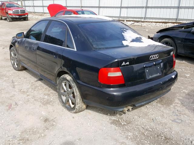 WAUED28D2WA129998 - 1998 AUDI A4 2.8 QUA BLACK photo 3