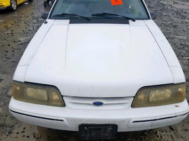 1FACP41MXNF168398 - 1992 FORD MUSTANG LX WHITE photo 7