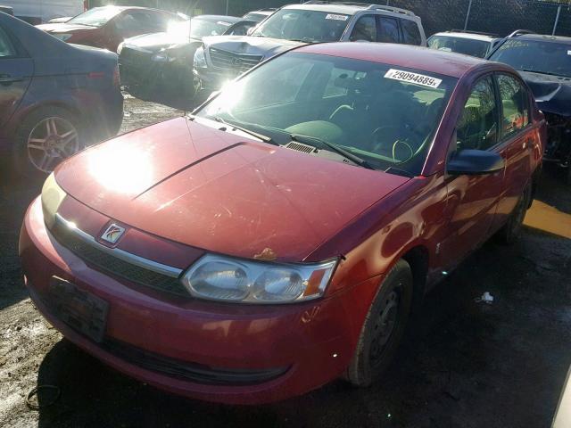 1G8AG52F74Z117827 - 2004 SATURN ION LEVEL BURGUNDY photo 2