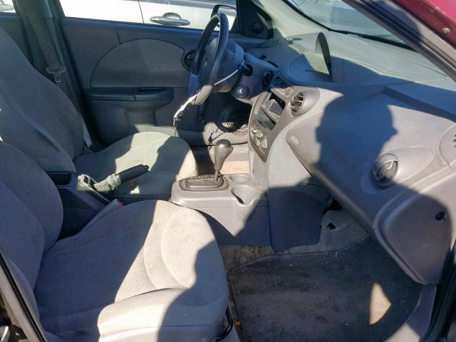 1G8AG52F74Z117827 - 2004 SATURN ION LEVEL BURGUNDY photo 5