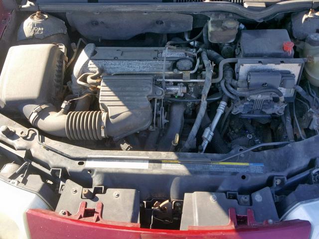 1G8AG52F74Z117827 - 2004 SATURN ION LEVEL BURGUNDY photo 7