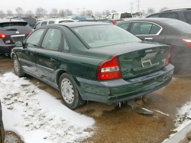 YV1TS94D7Y1090823 - 2000 VOLVO S80 GREEN photo 3