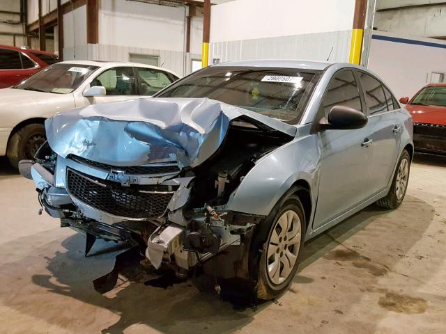 1G1PC5SH4C7144001 - 2012 CHEVROLET CRUZE LS BLUE photo 2