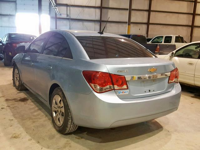 1G1PC5SH4C7144001 - 2012 CHEVROLET CRUZE LS BLUE photo 3