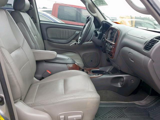 5TDZT38A03S141102 - 2003 TOYOTA SEQUOIA LI SILVER photo 5