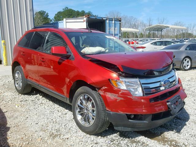 2FMDK3JC9ABB26357 - 2010 FORD EDGE SEL RED photo 1