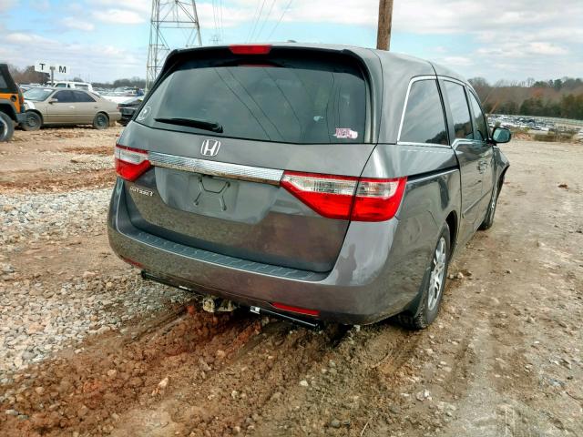 5FNRL5H68CB086622 - 2012 HONDA ODYSSEY EX GRAY photo 4