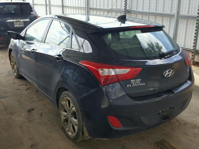 KMHD35LE6DU020003 - 2013 HYUNDAI ELANTRA GT BLACK photo 3