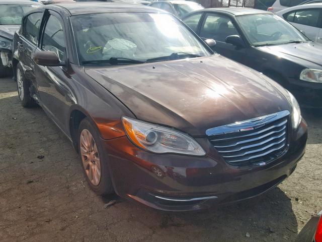 1C3CCBAG8DN739383 - 2013 CHRYSLER 200 LX BROWN photo 1