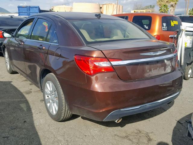 1C3CCBAG8DN739383 - 2013 CHRYSLER 200 LX BROWN photo 3