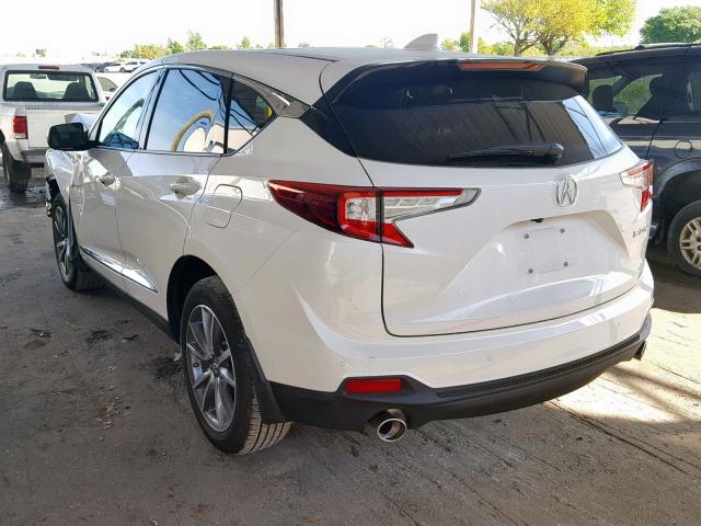 5J8TC1H58KL005038 - 2019 ACURA RDX WHITE photo 3