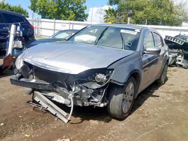 1C3CCBAG9DN737741 - 2013 CHRYSLER 200 LX SILVER photo 2