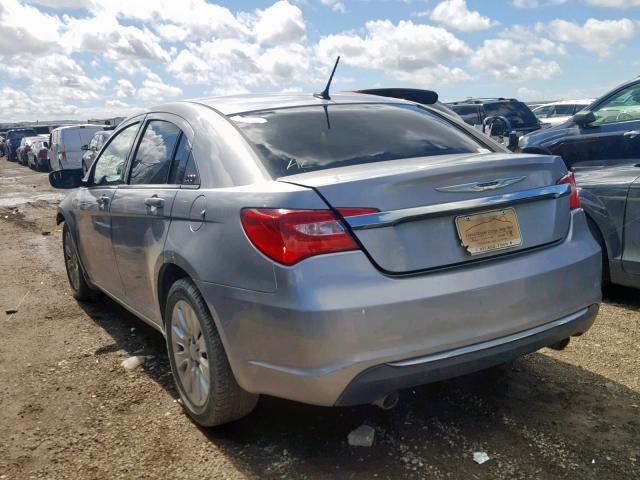 1C3CCBAG9DN737741 - 2013 CHRYSLER 200 LX SILVER photo 3